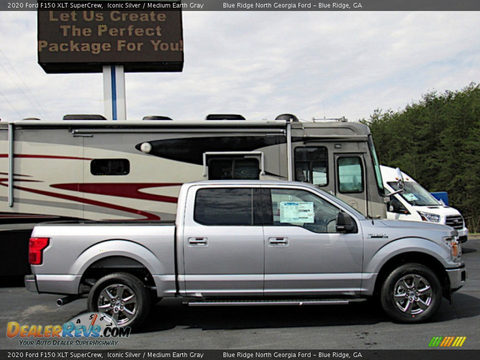 2020 Ford F150 XLT SuperCrew Iconic Silver / Medium Earth Gray Photo #6