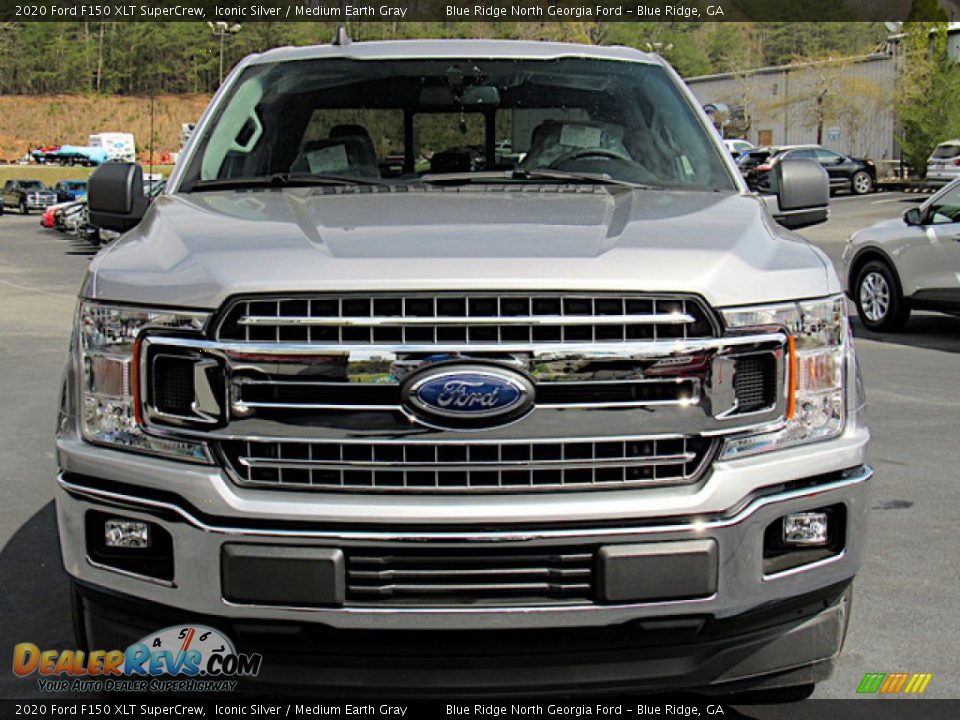 2020 Ford F150 XLT SuperCrew Iconic Silver / Medium Earth Gray Photo #8