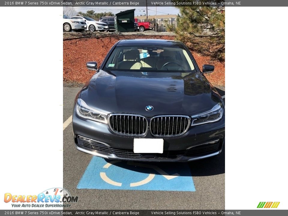 2016 BMW 7 Series 750i xDrive Sedan Arctic Gray Metallic / Canberra Beige Photo #1