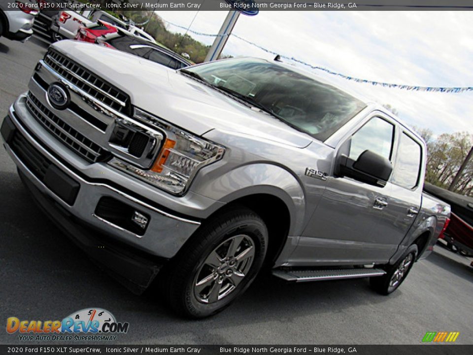 2020 Ford F150 XLT SuperCrew Iconic Silver / Medium Earth Gray Photo #31