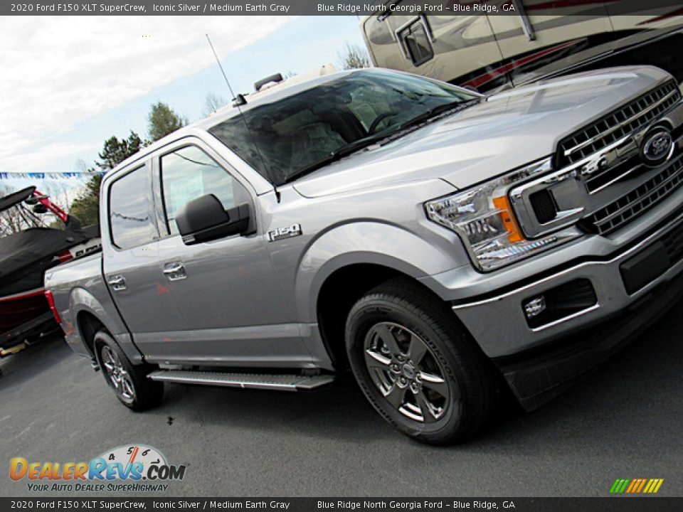 2020 Ford F150 XLT SuperCrew Iconic Silver / Medium Earth Gray Photo #35