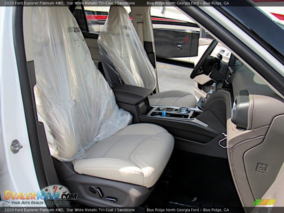 2020 Ford Explorer Platinum 4WD Star White Metallic Tri-Coat / Sandstone Photo #11