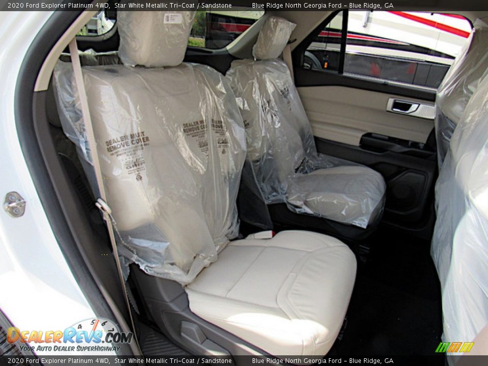 2020 Ford Explorer Platinum 4WD Star White Metallic Tri-Coat / Sandstone Photo #12