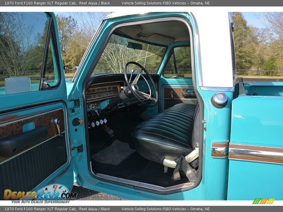 Black Interior - 1970 Ford F100 Ranger XLT Regular Cab Photo #20