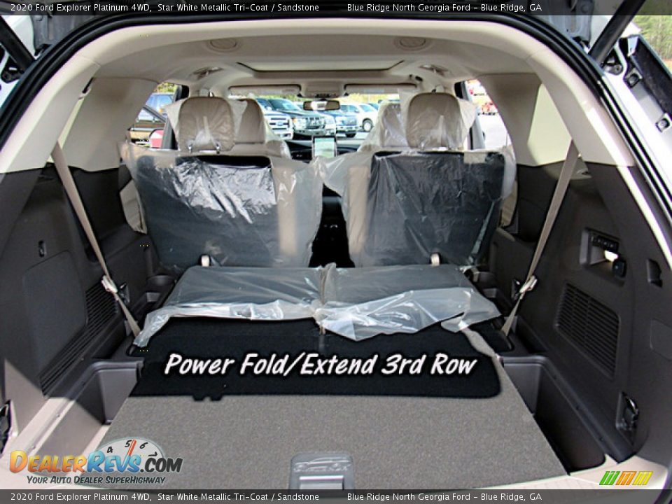 2020 Ford Explorer Platinum 4WD Star White Metallic Tri-Coat / Sandstone Photo #14