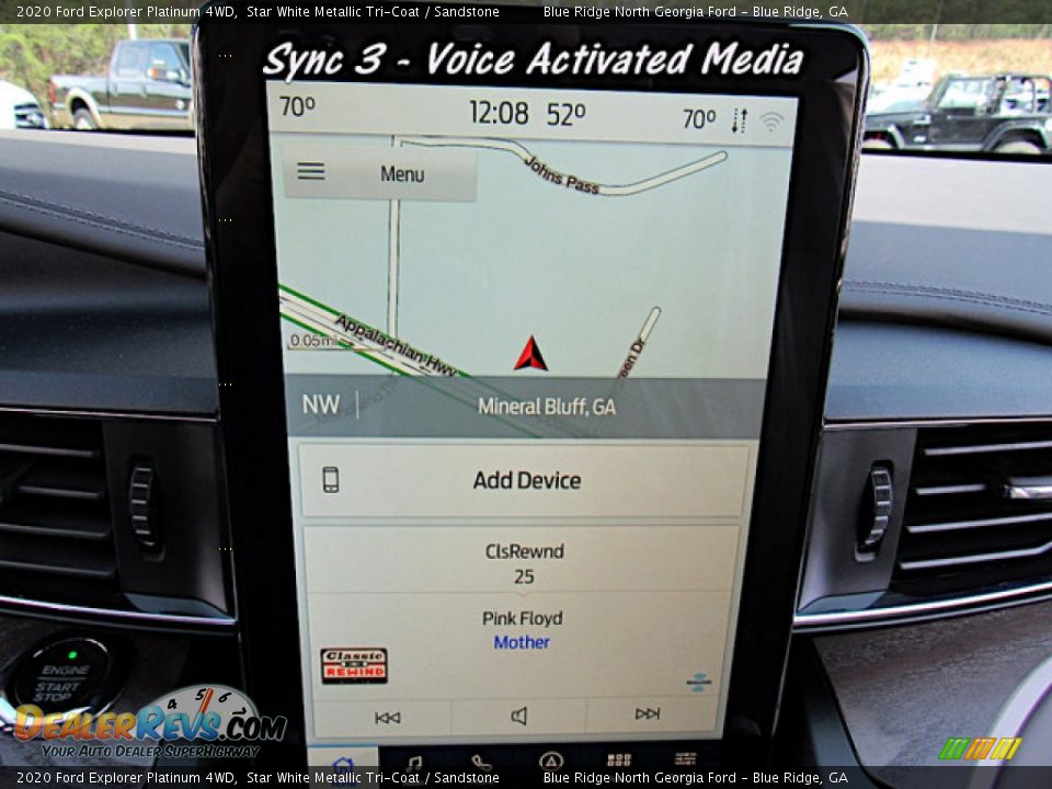 2020 Ford Explorer Platinum 4WD Star White Metallic Tri-Coat / Sandstone Photo #20