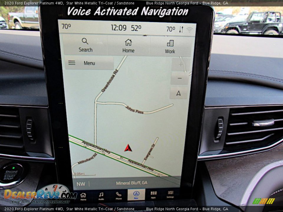2020 Ford Explorer Platinum 4WD Star White Metallic Tri-Coat / Sandstone Photo #22