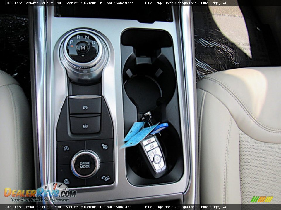 2020 Ford Explorer Platinum 4WD Star White Metallic Tri-Coat / Sandstone Photo #24