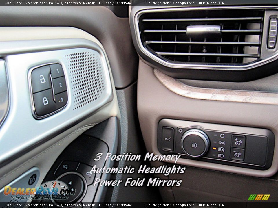 2020 Ford Explorer Platinum 4WD Star White Metallic Tri-Coat / Sandstone Photo #25