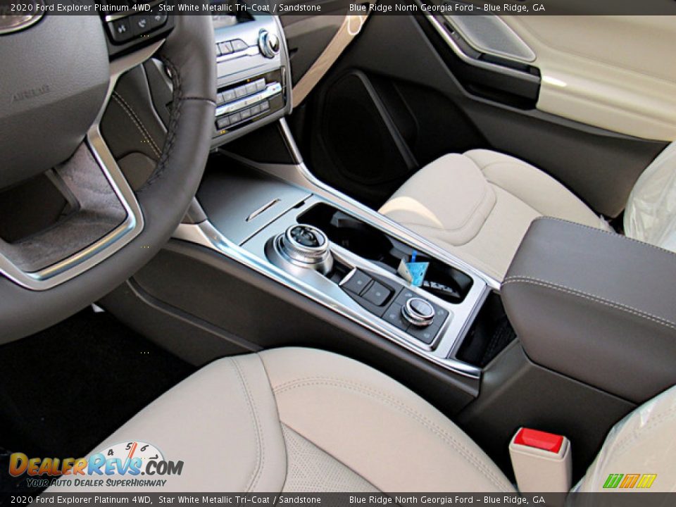 2020 Ford Explorer Platinum 4WD Star White Metallic Tri-Coat / Sandstone Photo #27