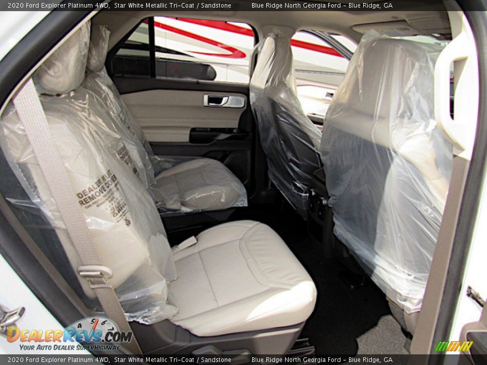 2020 Ford Explorer Platinum 4WD Star White Metallic Tri-Coat / Sandstone Photo #31