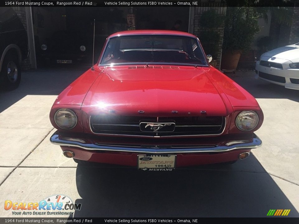 1964 Ford Mustang Coupe Rangoon Red / Red Photo #3