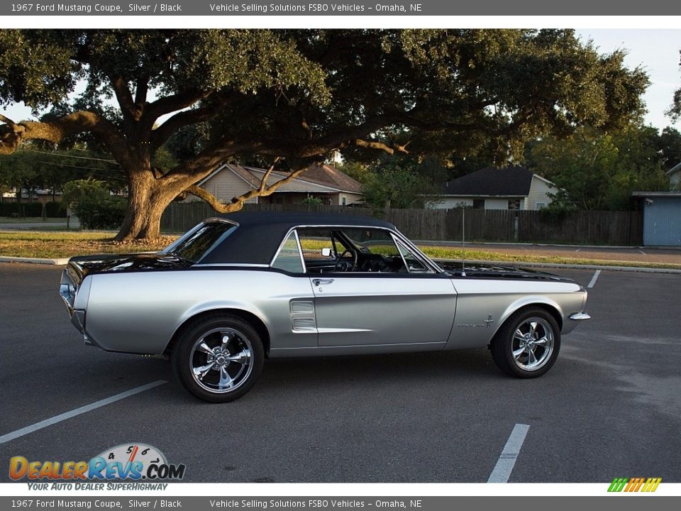 1967 Ford Mustang Coupe Silver / Black Photo #3