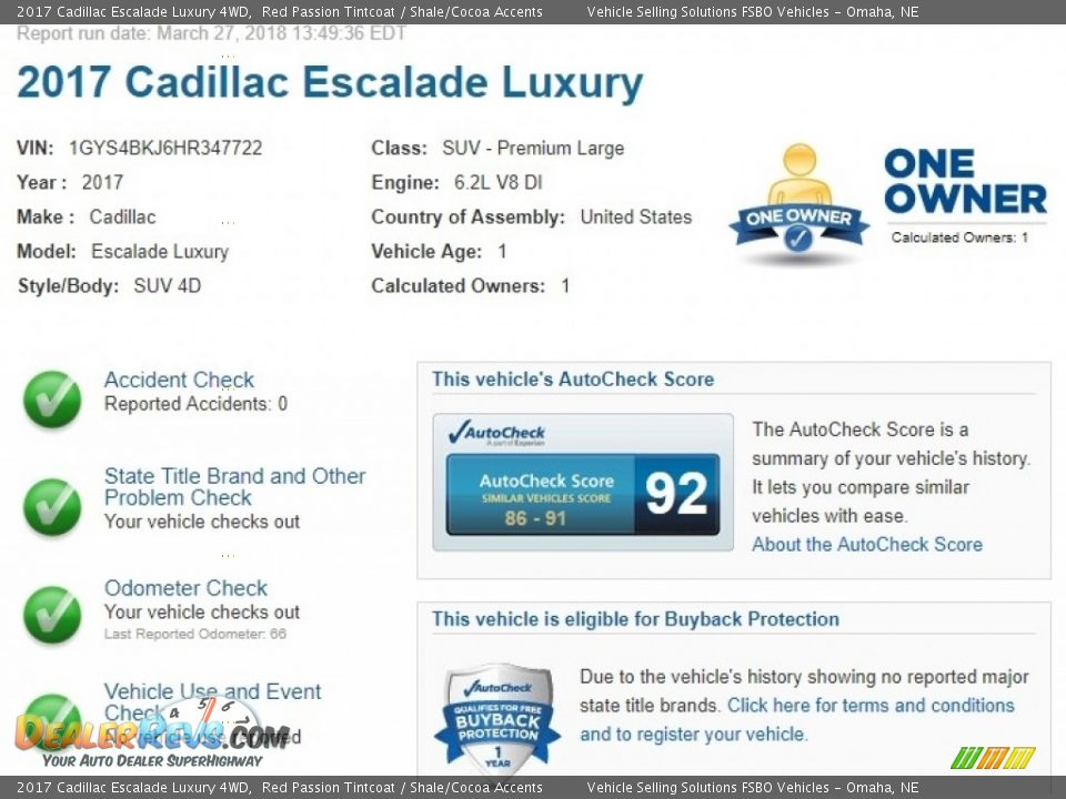 Dealer Info of 2017 Cadillac Escalade Luxury 4WD Photo #2