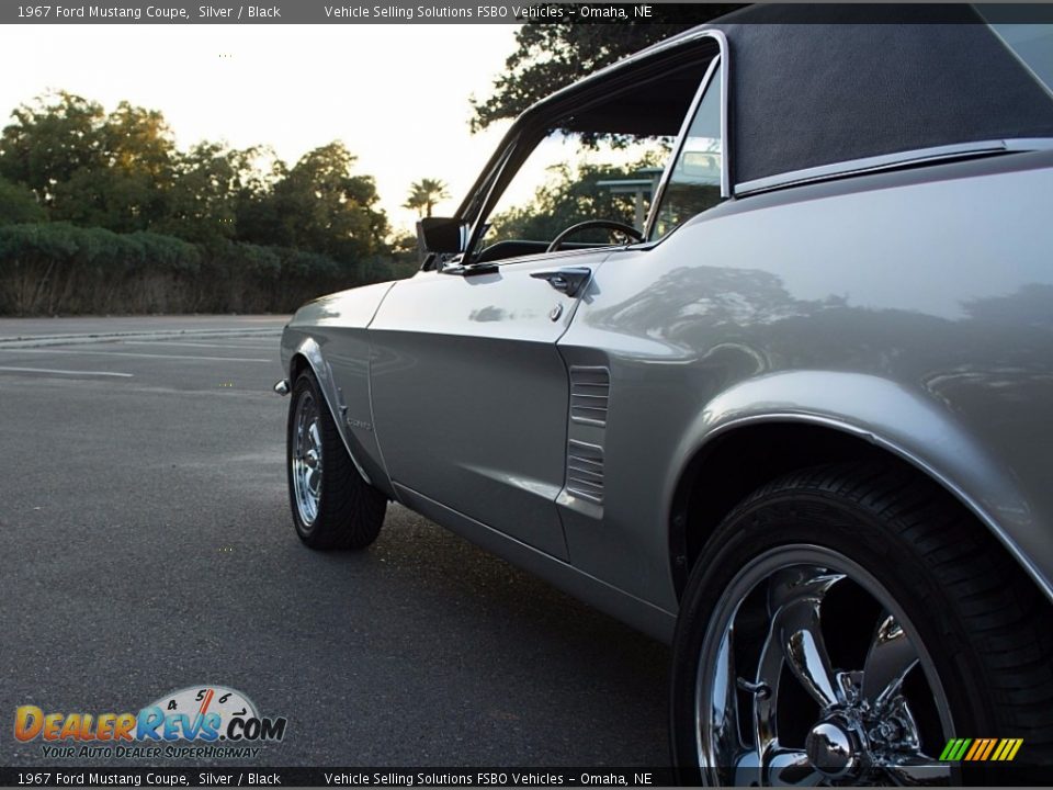 1967 Ford Mustang Coupe Silver / Black Photo #4