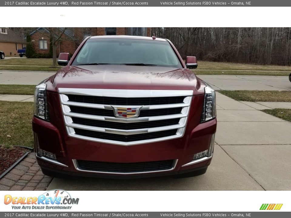 2017 Cadillac Escalade Luxury 4WD Red Passion Tintcoat / Shale/Cocoa Accents Photo #3