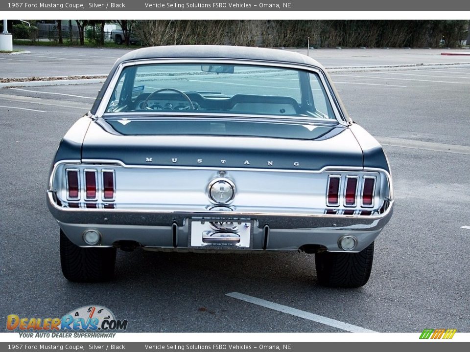 1967 Ford Mustang Coupe Silver / Black Photo #5