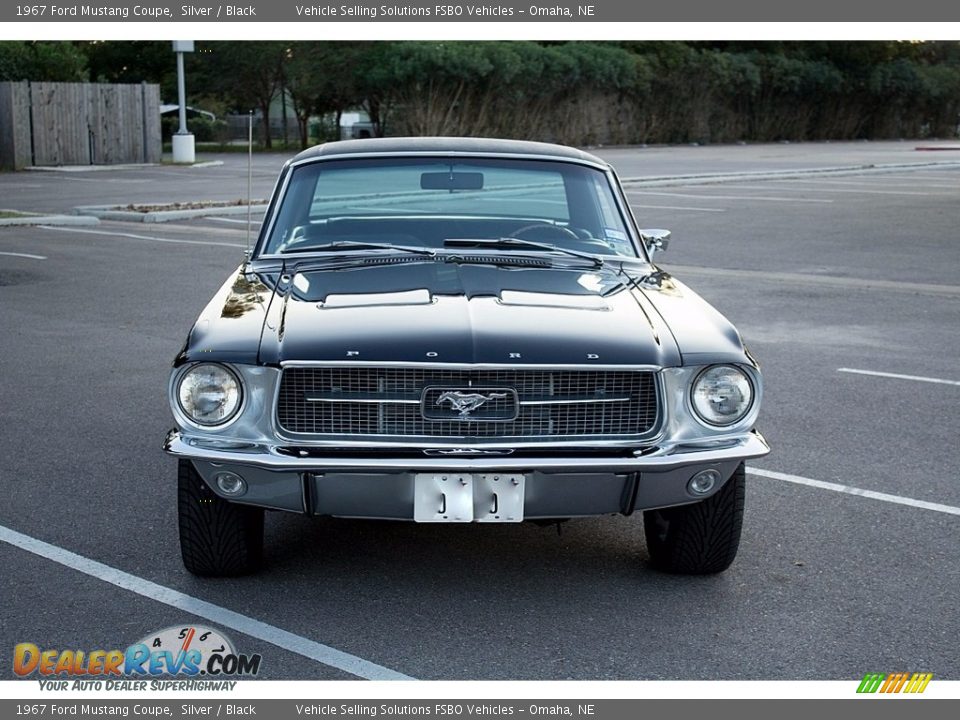 1967 Ford Mustang Coupe Silver / Black Photo #6
