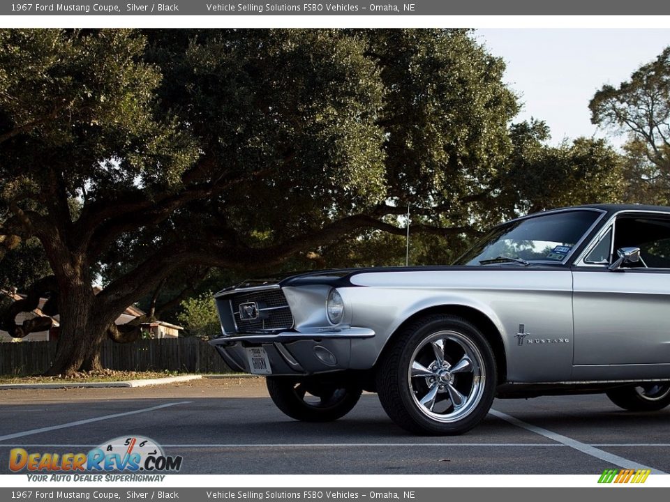 1967 Ford Mustang Coupe Silver / Black Photo #7