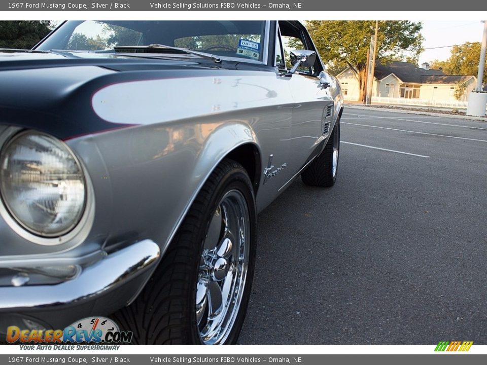 1967 Ford Mustang Coupe Silver / Black Photo #8