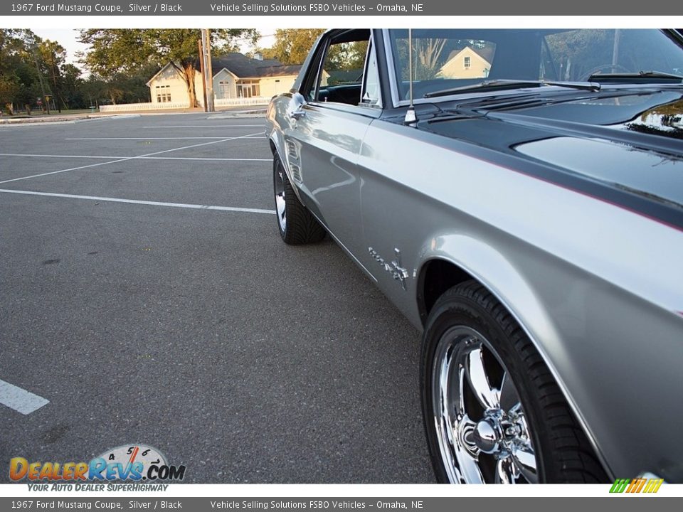 1967 Ford Mustang Coupe Silver / Black Photo #9