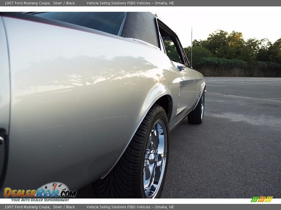 1967 Ford Mustang Coupe Silver / Black Photo #10