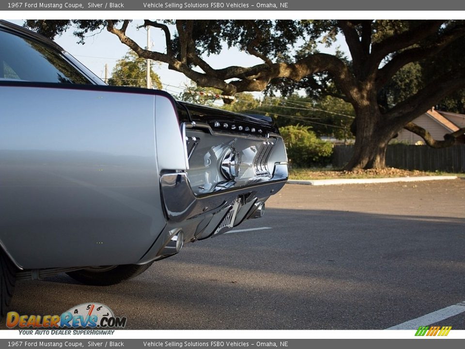 1967 Ford Mustang Coupe Silver / Black Photo #11