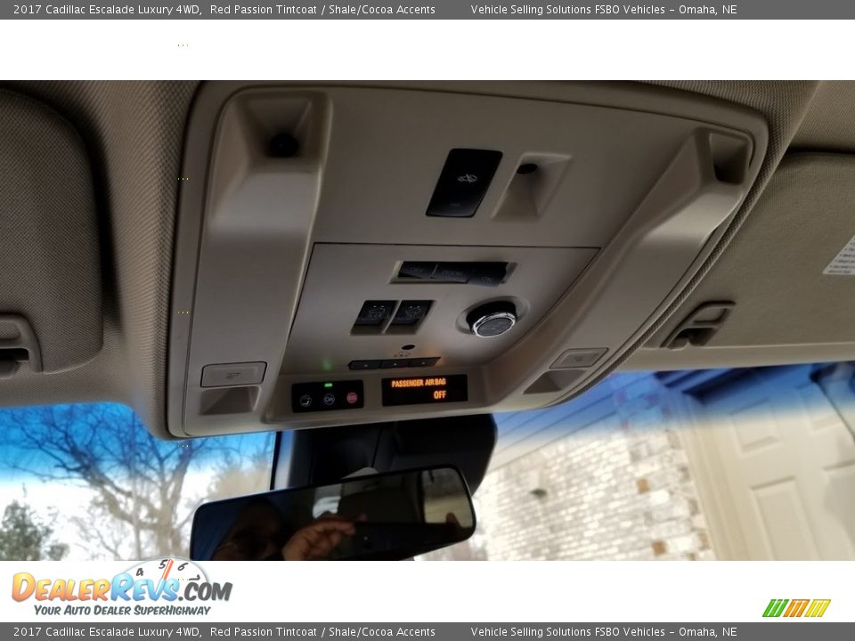 2017 Cadillac Escalade Luxury 4WD Red Passion Tintcoat / Shale/Cocoa Accents Photo #12