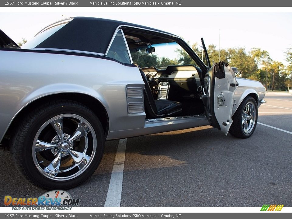 1967 Ford Mustang Coupe Silver / Black Photo #12