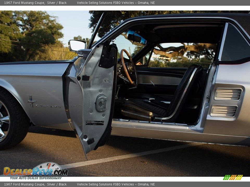 1967 Ford Mustang Coupe Silver / Black Photo #13