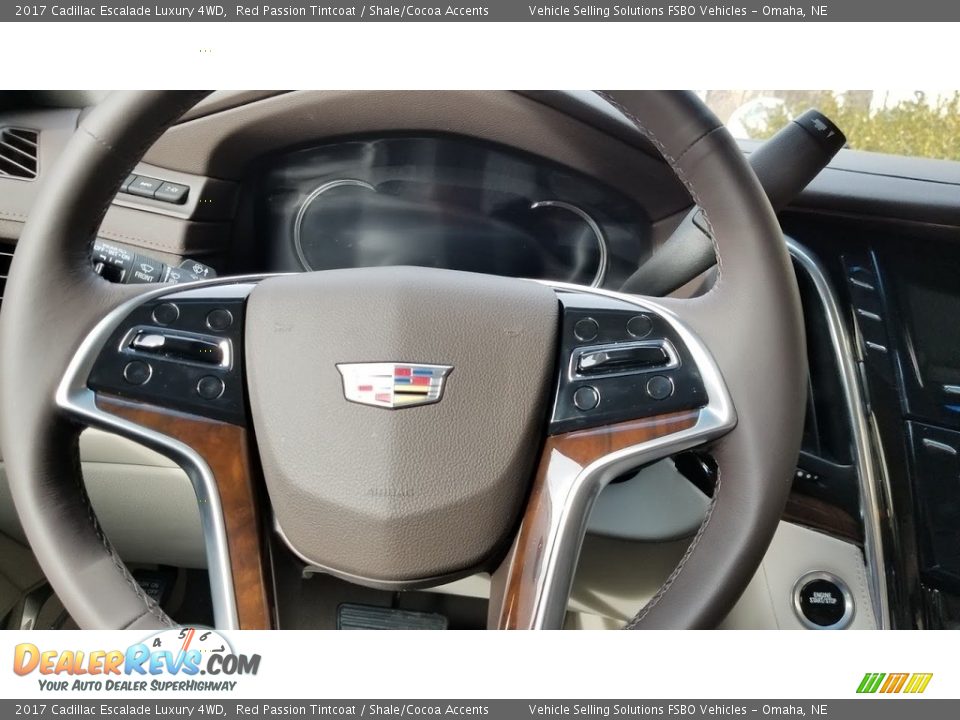 2017 Cadillac Escalade Luxury 4WD Red Passion Tintcoat / Shale/Cocoa Accents Photo #14