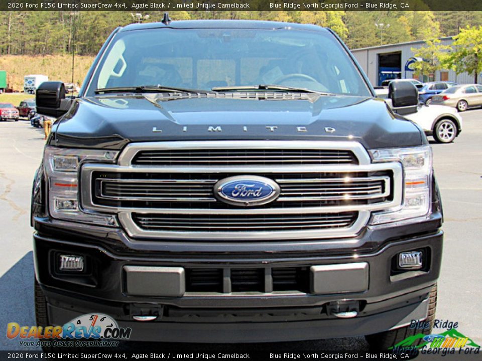 2020 Ford F150 Limited SuperCrew 4x4 Agate Black / Limited Unique Camelback Photo #8