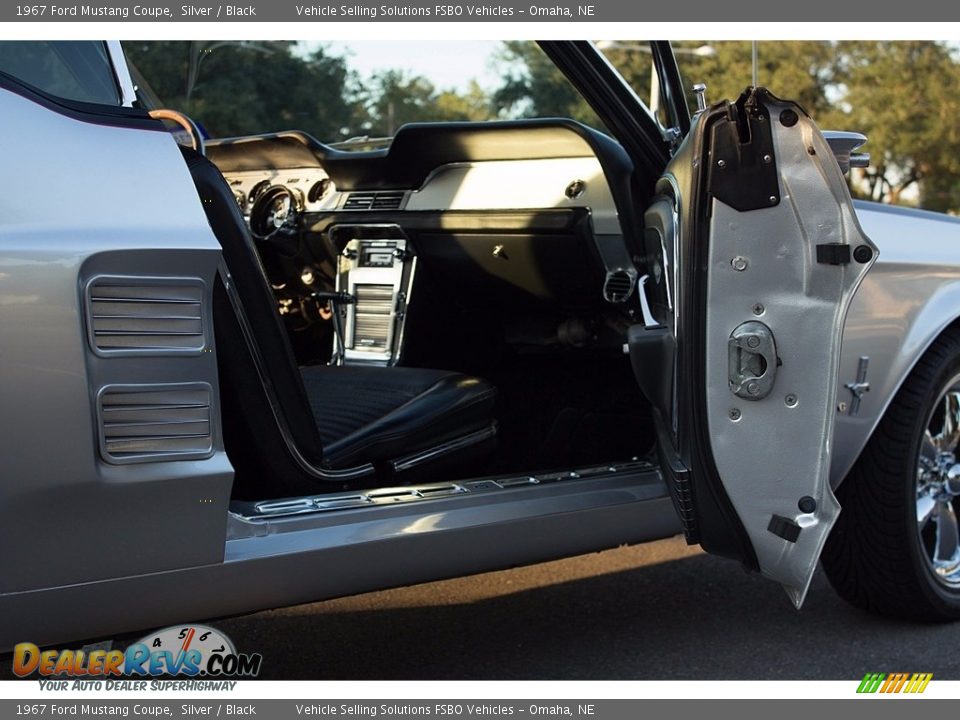 1967 Ford Mustang Coupe Silver / Black Photo #18