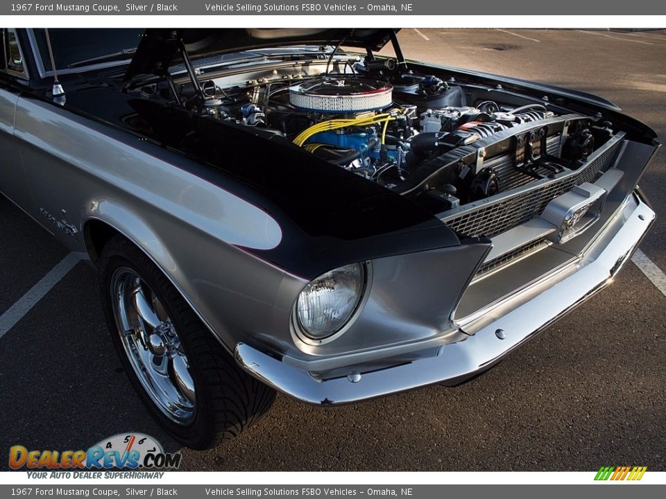 1967 Ford Mustang Coupe Silver / Black Photo #31