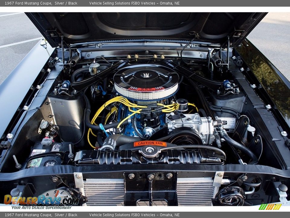 1967 Ford Mustang Coupe Silver / Black Photo #32