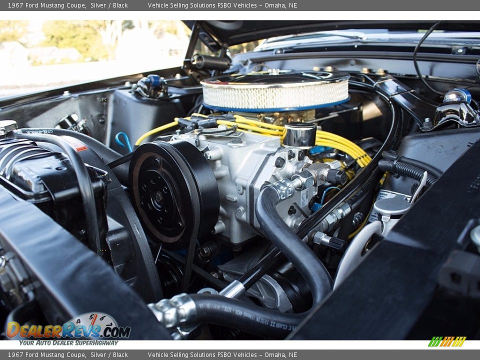 1967 Ford Mustang Coupe Silver / Black Photo #34