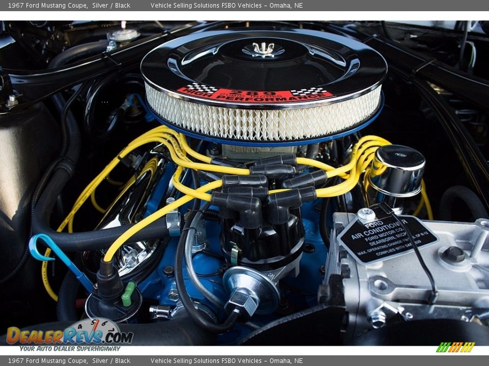 1967 Ford Mustang Coupe Silver / Black Photo #35