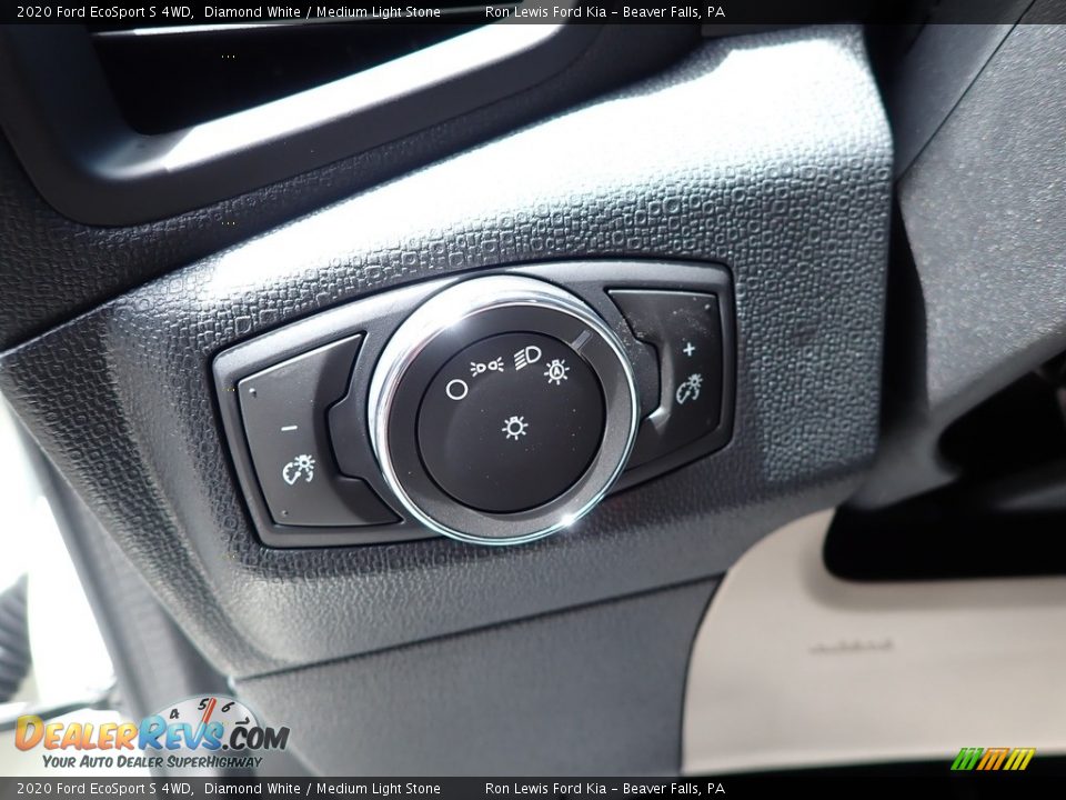 2020 Ford EcoSport S 4WD Diamond White / Medium Light Stone Photo #12