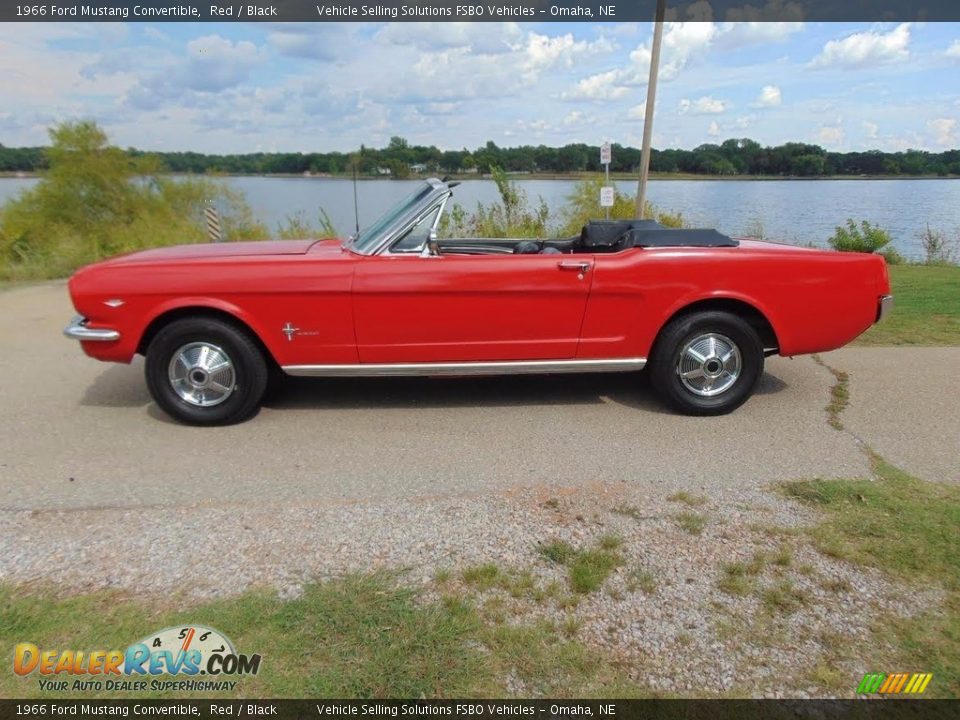 Red 1966 Ford Mustang Convertible Photo #2