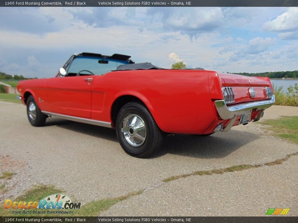 1966 Ford Mustang Convertible Red / Black Photo #3