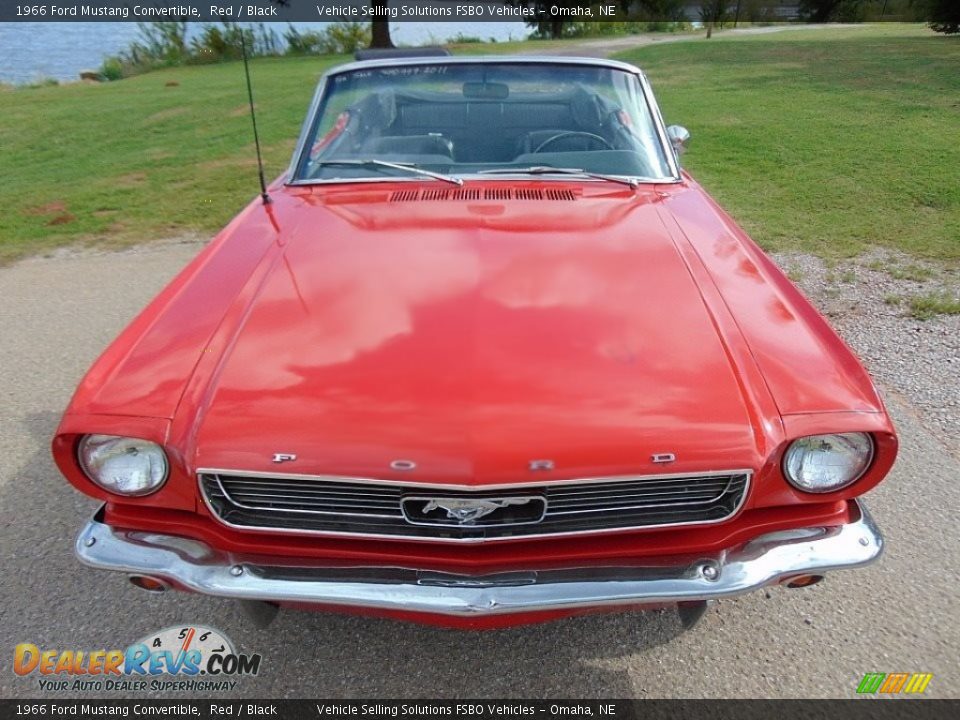 1966 Ford Mustang Convertible Red / Black Photo #4