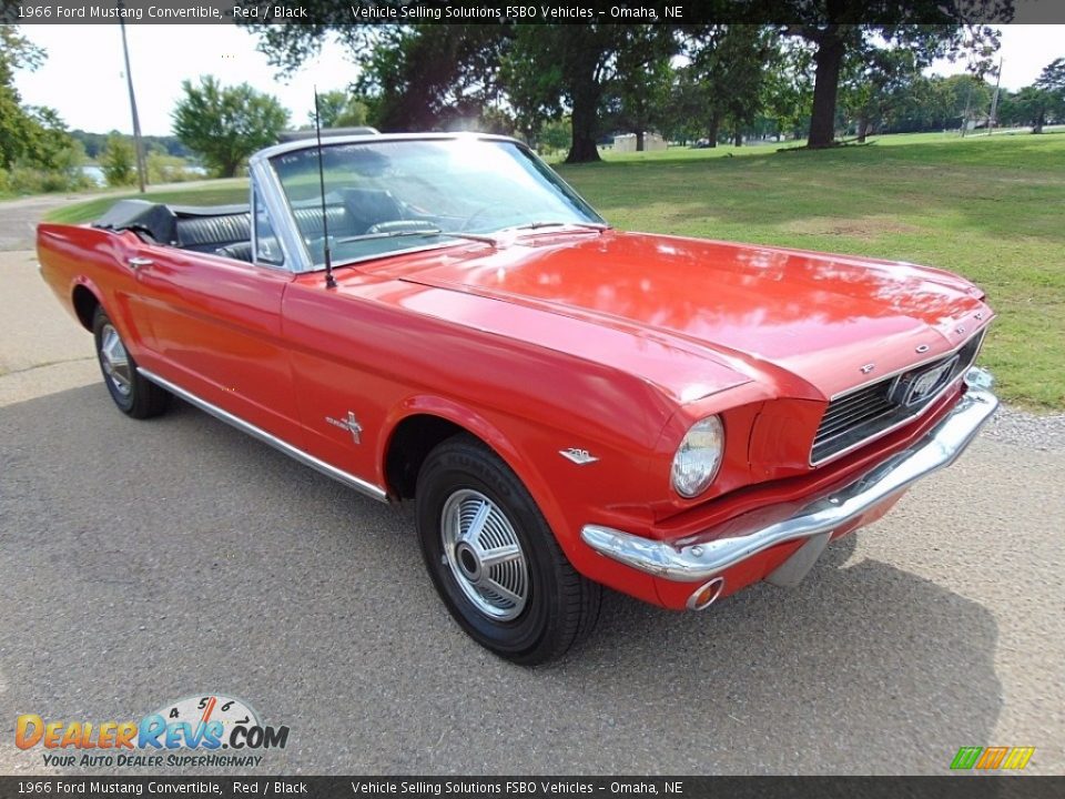 Red 1966 Ford Mustang Convertible Photo #5