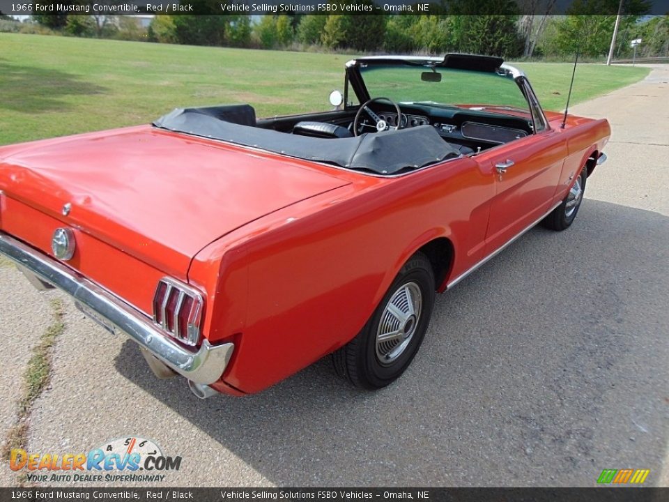 1966 Ford Mustang Convertible Red / Black Photo #6