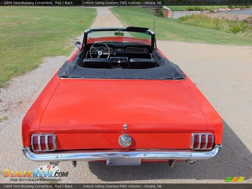 1966 Ford Mustang Convertible Red / Black Photo #7