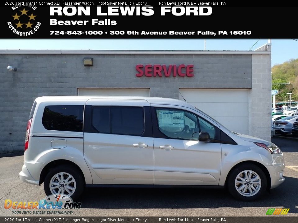 2020 Ford Transit Connect XLT Passenger Wagon Ingot Silver Metallic / Ebony Photo #1
