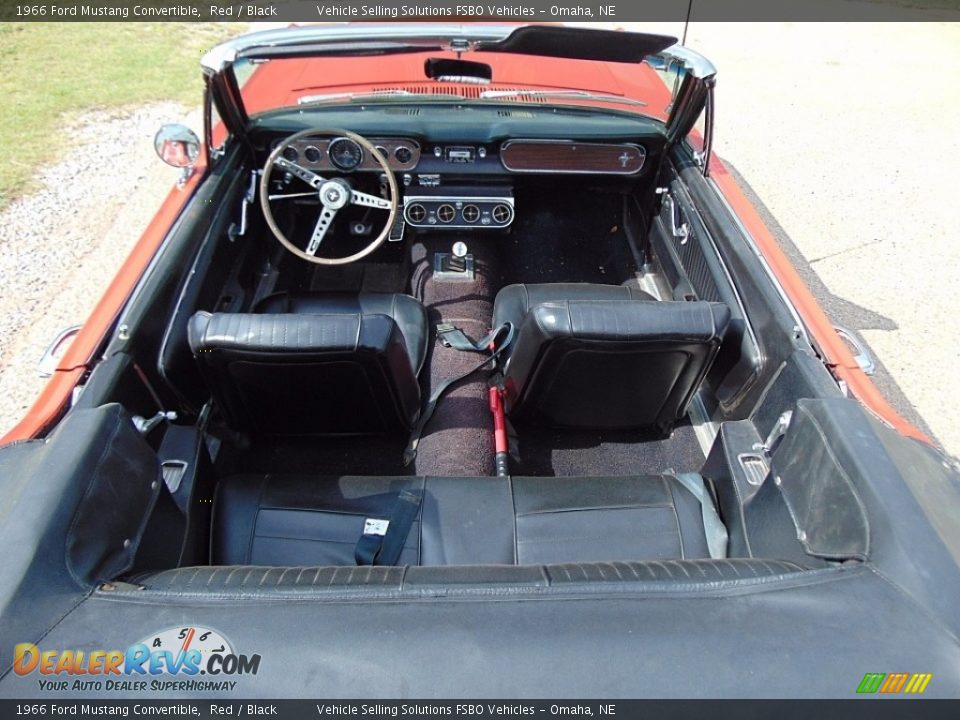 Black Interior - 1966 Ford Mustang Convertible Photo #10