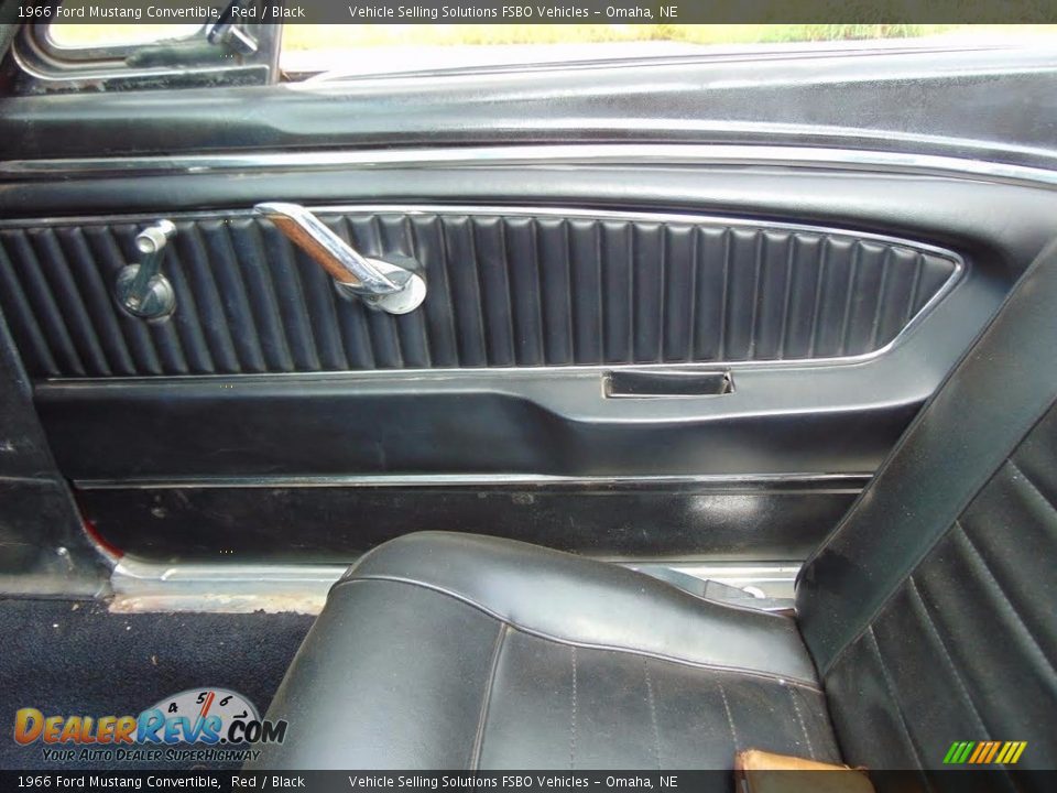 1966 Ford Mustang Convertible Red / Black Photo #12