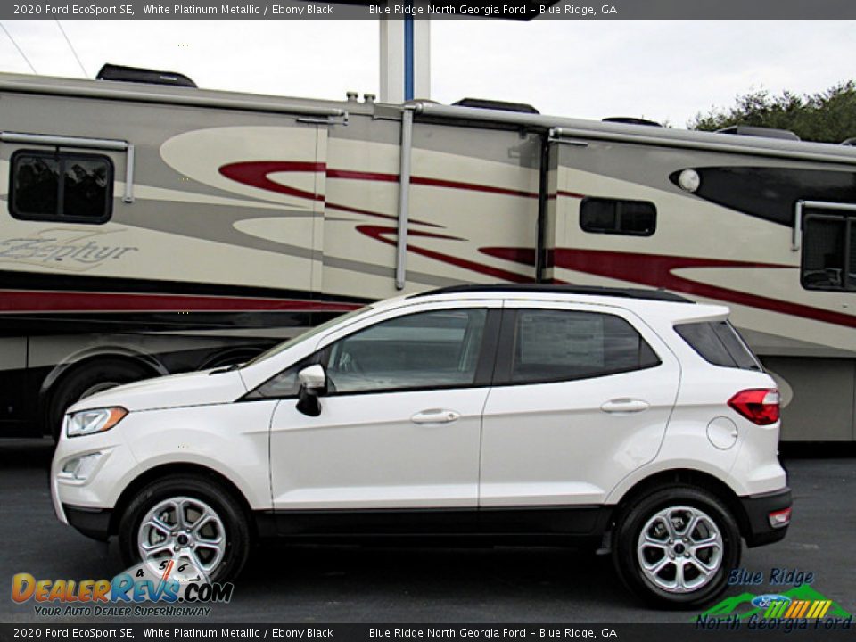 2020 Ford EcoSport SE White Platinum Metallic / Ebony Black Photo #2