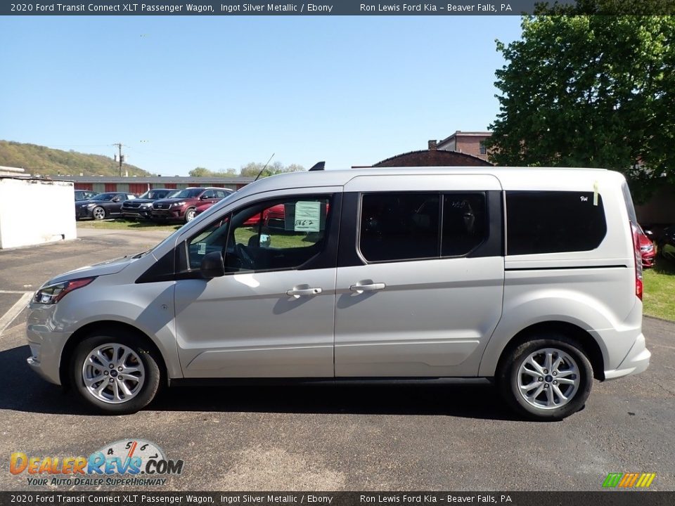 2020 Ford Transit Connect XLT Passenger Wagon Ingot Silver Metallic / Ebony Photo #6