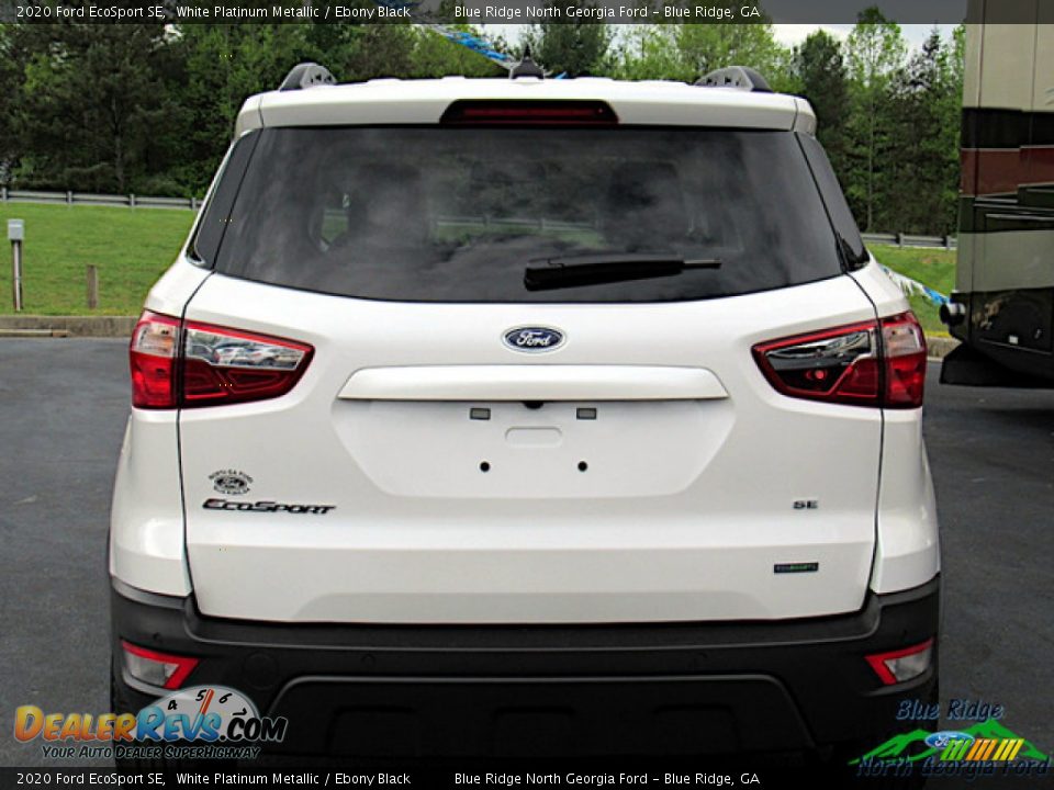 2020 Ford EcoSport SE White Platinum Metallic / Ebony Black Photo #4